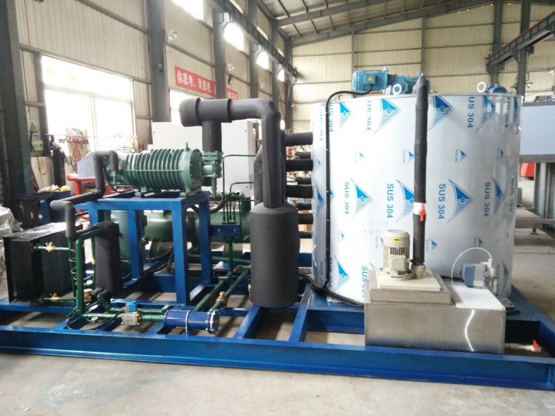 Sistem Mesin Es Serpihan Industri Tugas Berat 15 Ton