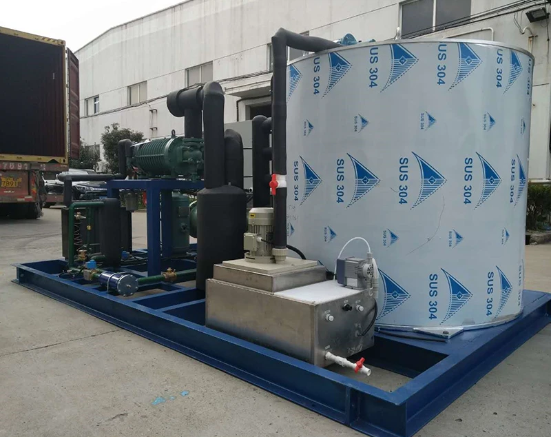 Sistem Mesin Es Serpihan Industri Tugas Berat 15 Ton