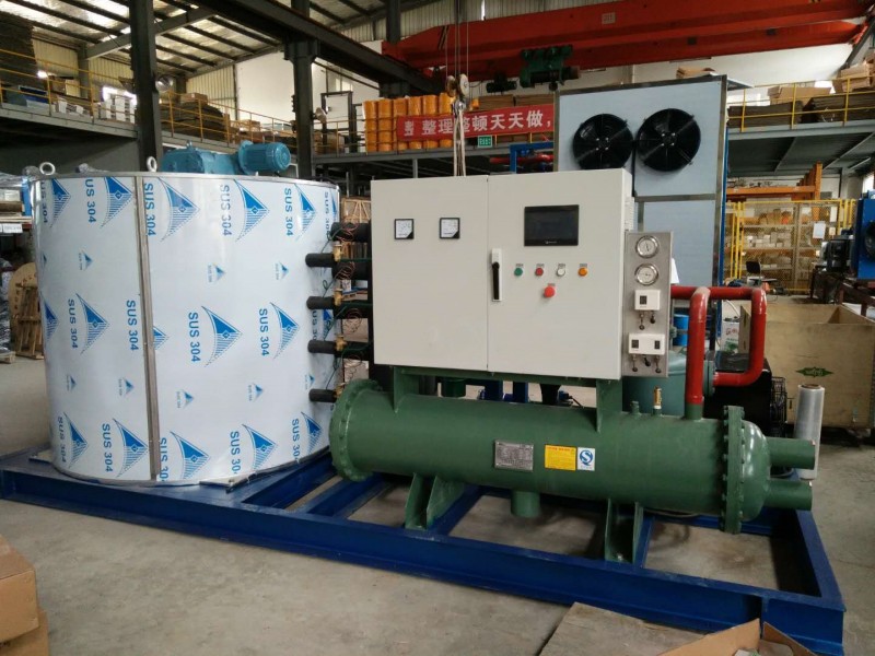 Sistem Mesin Es Serpihan Industri Tugas Berat 15 Ton